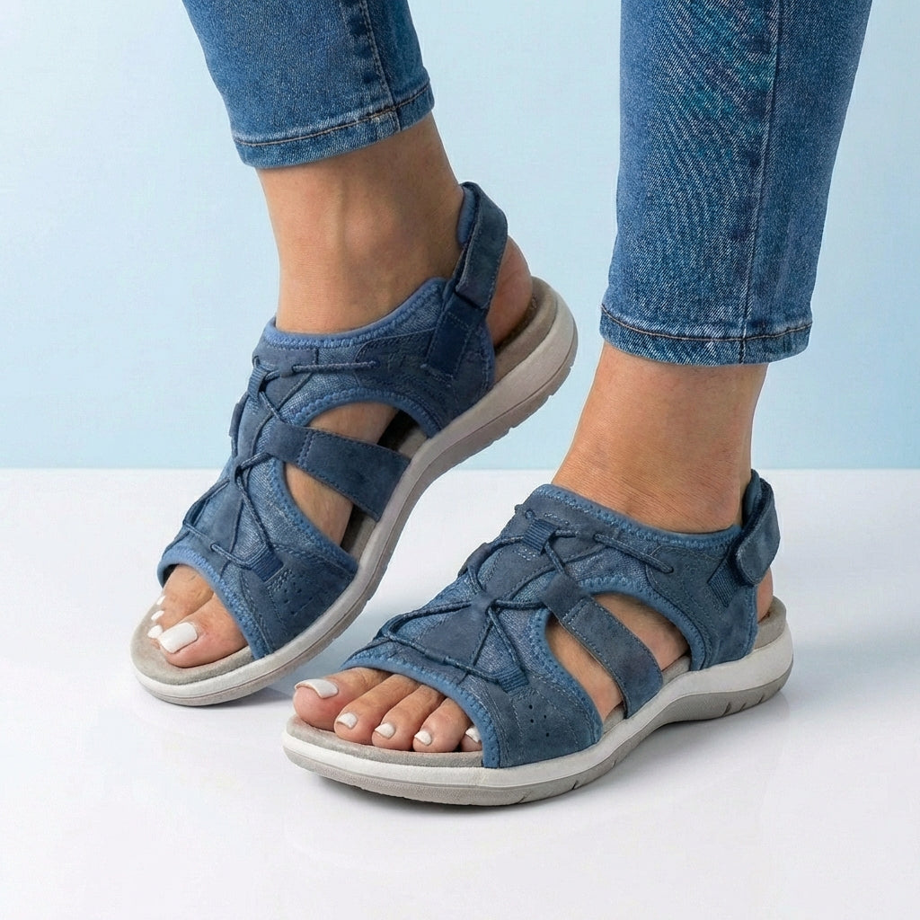 Orthopedic Sport Mesh Sandals - Multi-Strap Adjustable Design for Joint Pain