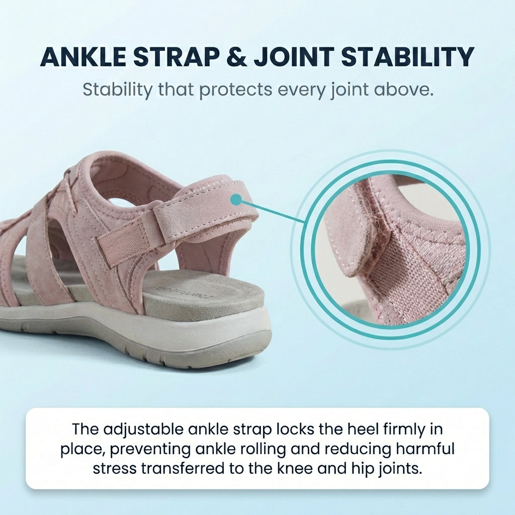Orthopedic Sport Mesh Sandals - Multi-Strap Adjustable Design for Joint Pain