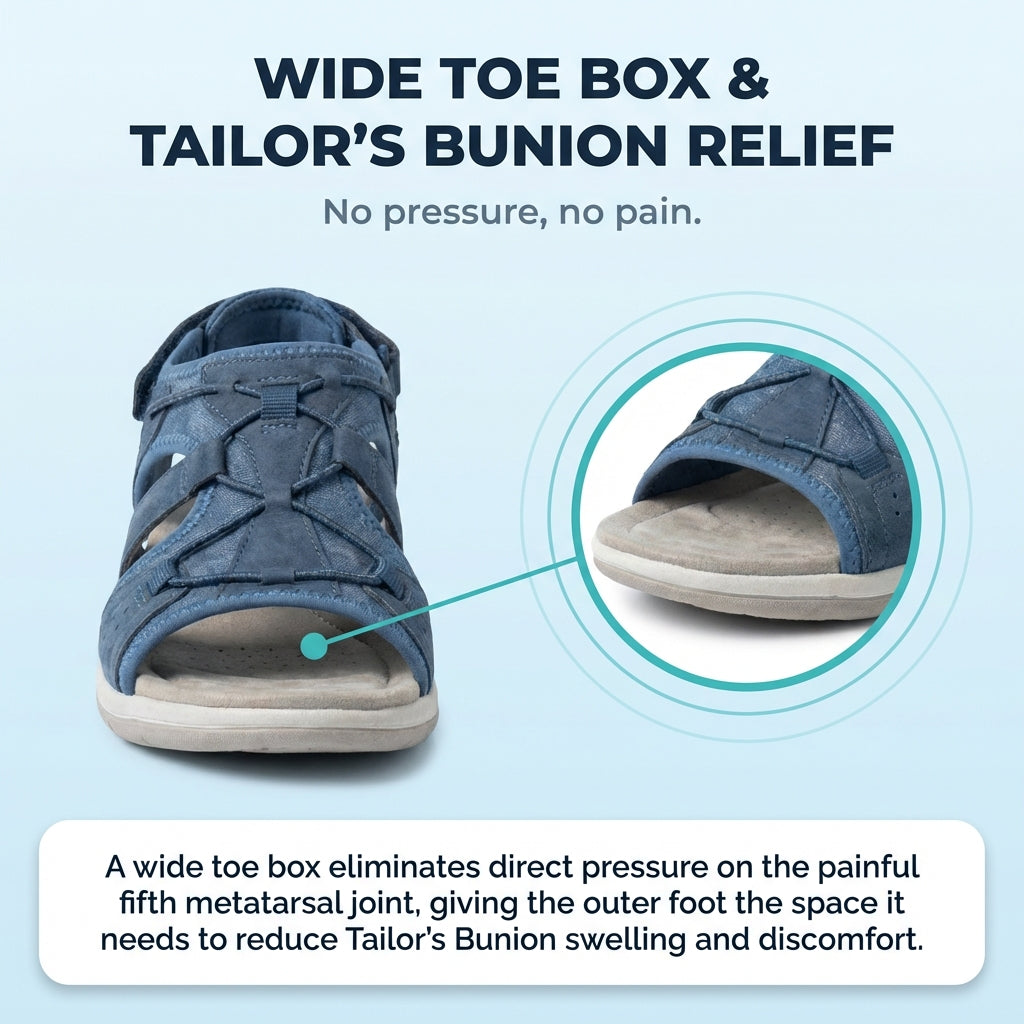 Orthopedic Sport Mesh Sandals - Multi-Strap Adjustable Design for Tailor's Bunion
