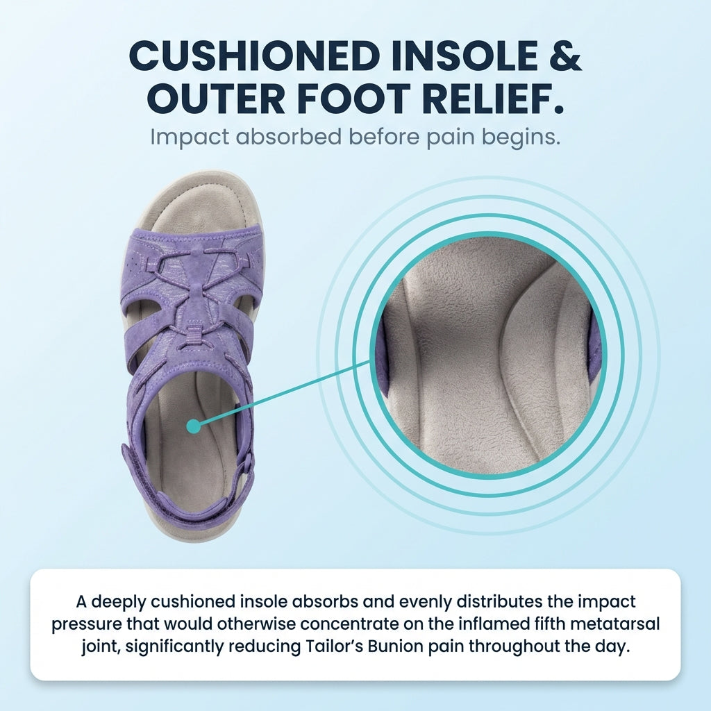 Orthopedic Sport Mesh Sandals - Multi-Strap Adjustable Design for Tailor's Bunion