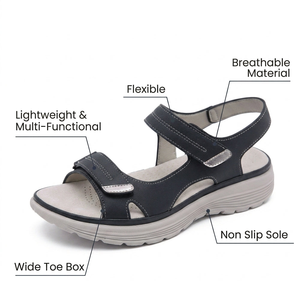 Orthopedic Sport Mesh Sandals - Multi-Strap Adjustable Design