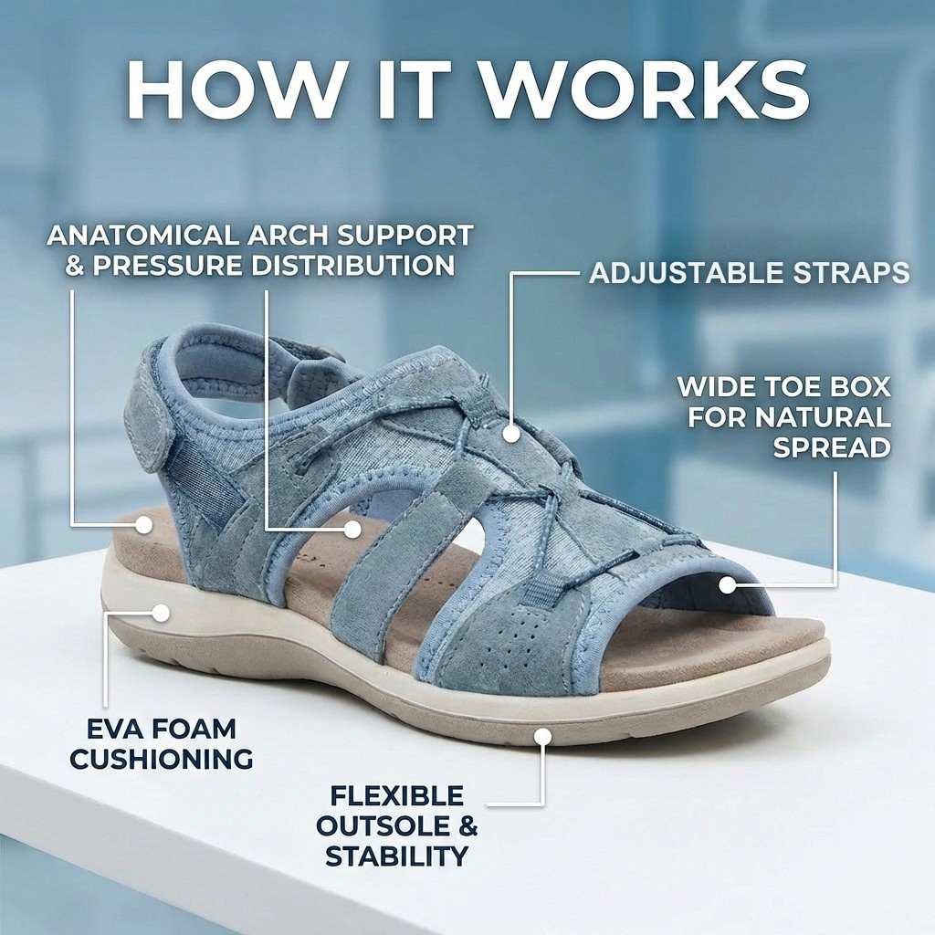 Orthopedic Sport Mesh Sandals - Multi-Strap Adjustable Design for Tailor's Bunion